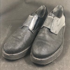 Black slip on shoes
